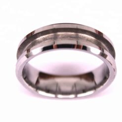 8mm Tungsten Ring Inlay With Channel