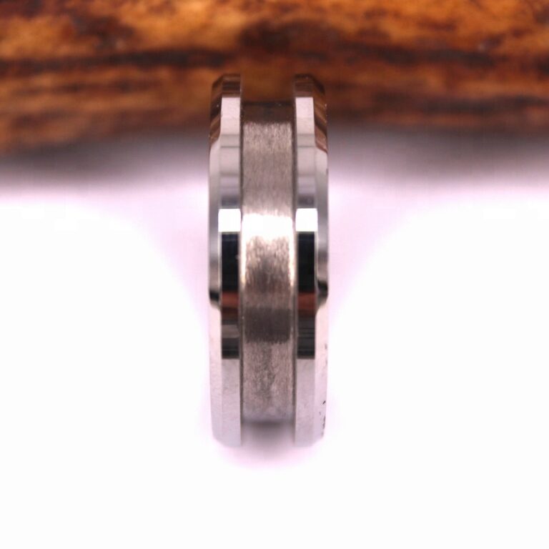 8mm Tungsten Ring Inlay With Channel