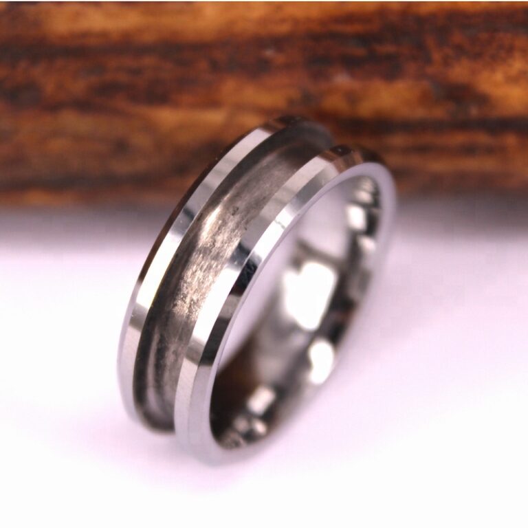 8mm Tungsten Ring Inlay With Channel