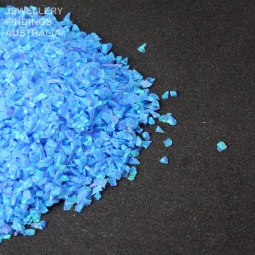 Blue Pacific Crushed Opal For Jewellery Inlays | Ring Making | Resin Art | Nail Art | Inlay | Pen Woodworking - Image 5