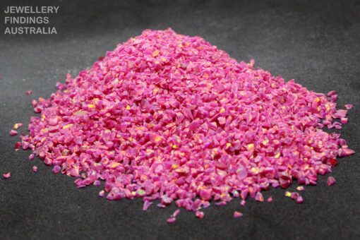 Carmine Crushed Opal Chips For Jewellery Inlays | Ring Making | Resin Art | Nail Art | Inlay | Pen Woodworking - Image 2