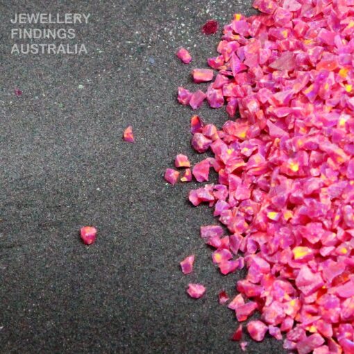 Carmine Crushed Opal Chips For Jewellery Inlays | Ring Making | Resin Art | Nail Art | Inlay | Pen Woodworking - Image 5