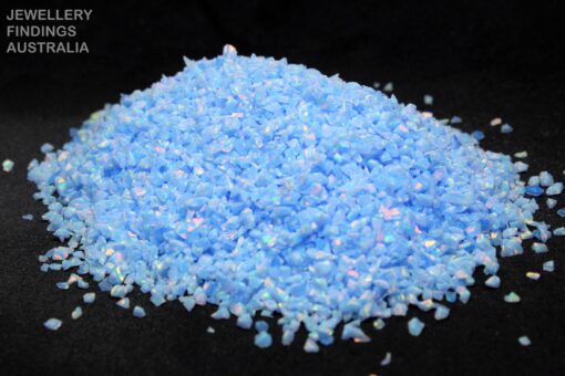 Cornflower Blue Crushed Opal Chips For Jewellery Inlays | Ring Making | Resin Art | Nail Art | Inlay | Pen Woodworking - Image 2