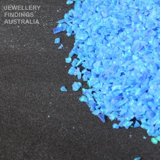 Blue Pacific Crushed Opal For Jewellery Inlays | Ring Making | Resin Art | Nail Art | Inlay | Pen Woodworking - Image 4