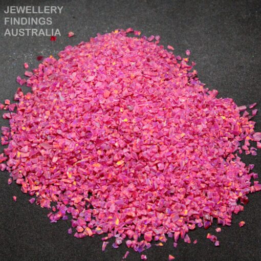 Carmine Crushed Opal Chips For Jewellery Inlays | Ring Making | Resin Art | Nail Art | Inlay | Pen Woodworking - Image 3