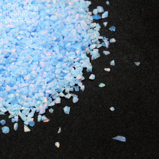 Cornflower Blue Crushed Opal Chips For Jewellery Inlays | Ring Making | Resin Art | Nail Art | Inlay | Pen Woodworking - Image 5