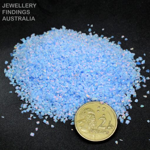 Cornflower Blue Crushed Opal Chips For Jewellery Inlays | Ring Making | Resin Art | Nail Art | Inlay | Pen Woodworking - Image 6