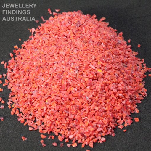 Ruby Red Crushed Opal Chips For Jewellery Making, Ring Making, Resin Art, Nail Art, Inlay, Material Findings