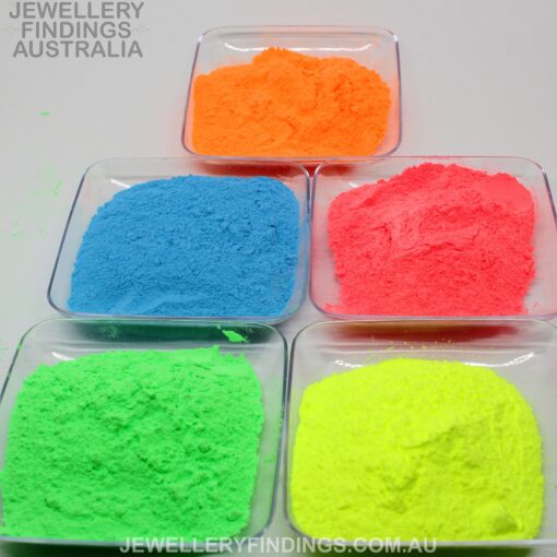 Daylight Neon Glow In the Dark Pigment / Glow Powder for ring inlays, resins, ceramics and nail art