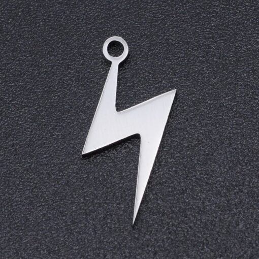 5 x Stainless Steel Lightning Rod Charm, lightening rod pendants,  Earring Findings, Charms, Pendant