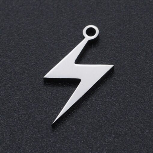 5 x Stainless Steel Lightning Rod Charm, lightening rod pendants,  Earring Findings, Charms, Pendant - Image 2