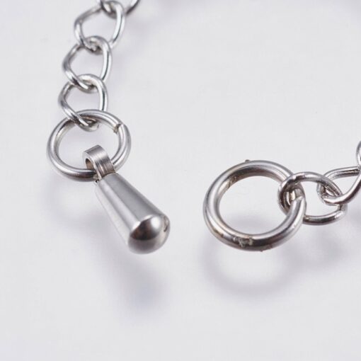 5 x 70mm Chain Extender 304 Stainless Steel with Drop Chain Tab - Image 2