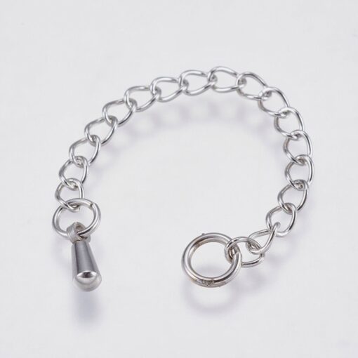 5 x 70mm Chain Extender 304 Stainless Steel with Drop Chain Tab