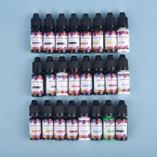 24 x Colours Alcohol Ink for Resin and Jewellery Making - Image 5